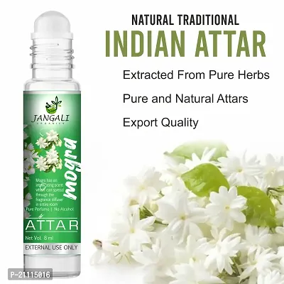 Pure Jangali Organics Natural Herbal Undiluted Floral Mogra Attar Perfume for Unisex, 10ml, jo re mogra attar 10ml pack 2-thumb4