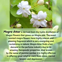 Pure Jangali Organics Natural Herbal Undiluted Floral Mogra Attar Perfume for Unisex, 10ml, jo re mogra attar 10ml pack 2-thumb1