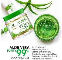 Pure Jangali Organics Aloe Vera Gel For Face, with Pure Aloe Vera  Vitamin E for Skin and Hair, 100g (Pack of 3) (JAN-WHITE-GEL-100G-PACK 2-ss)-thumb2