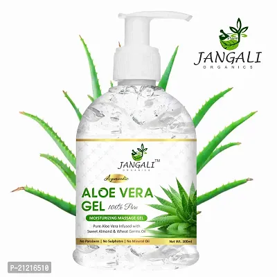 Aloe Vera Gel For Face, with Pure Aloe Vera  Vitamin E for Skin and Hair - 300ml