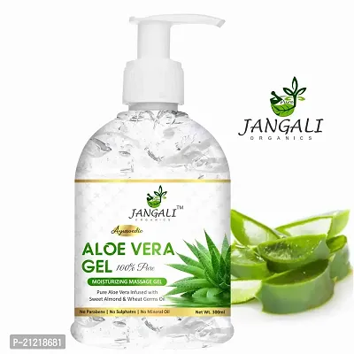 Aloe Vera Gel For Face, with Pure Aloe Vera  Vitamin E for Skin and Hair - 600ml