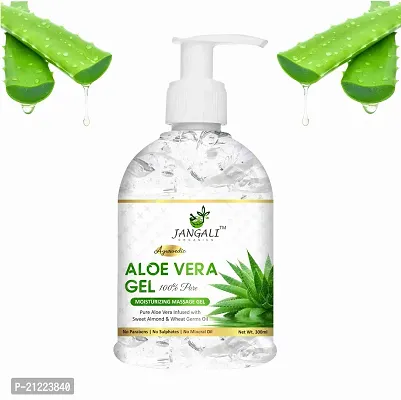 100% Pure Aloe Vera Gel - Repairing  Soothing for Face, Body  Hair 300ml - Pack of 1 (300 ml)-thumb0