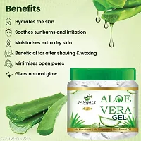 Pure Jangali Organics Aloe Vera Gel For Face, with Pure Aloe Vera  Vitamin E for Skin and Hair, 100g (JAN-WHITE-GEL-100G-A)-thumb1