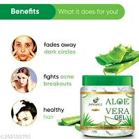 Pure Jangali Organics Aloe Vera Gel For Face, with Pure Aloe Vera  Vitamin E for Skin and Hair, 100g (JAN-WHITE-GEL-100G-A)-thumb2