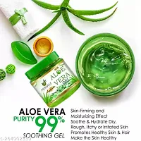 Pure Jangali Organics Aloe Vera Gel For Face, with Pure Aloe Vera  Vitamin E for Skin and Hair, 220g (cvnj-green aloe vera gel 220g)-thumb2