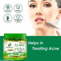 Pure Jangali Organics Aloe Vera Gel For Face, with Pure Aloe Vera  Vitamin E for Skin and Hair, 220g (cvnj-green aloe vera gel 220g)-thumb3