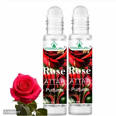 Natural Long Lasting Rose Attar 8 Ml Pack of 2-thumb0