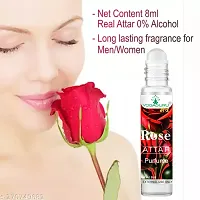 Natural Long Lasting Rose Attar 8 Ml Pack of 2-thumb1