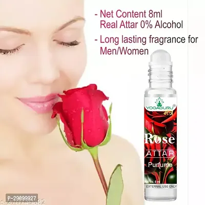 Natural Long Lasting Rose Attar 8 Ml Pack of 2-thumb2