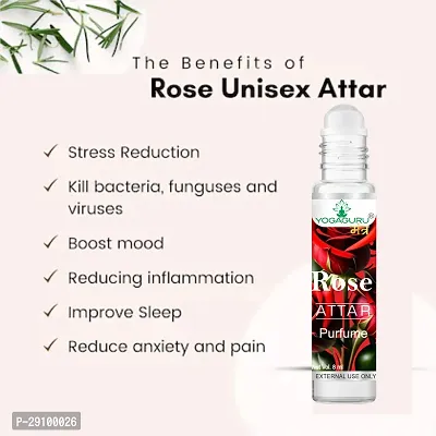 Natural Long Lasting Rose Attar 8 Ml Pack of 3-thumb4