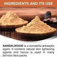 Sandalwood Face Pack Powder for Face Glowing  Tan Removal Face Pack 100gm-thumb3