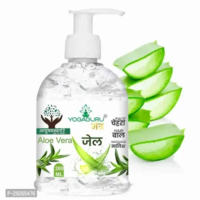 Aloe Vera Gel For Acne, Scars, Dark spots Face  Hair (300 ml)-thumb0