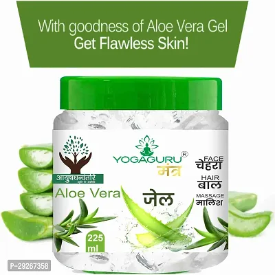 Aloe Vera Gel For Skin Acne, Scars, Dark spots Face  Hair( 225) pack of 3-thumb3