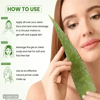 Aloe Vera Gel For Skin Acne, Scars, Dark spots Face  Hair( 225) pack of 3-thumb2