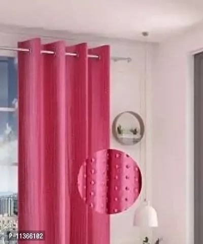 NISSI Fancy Window Curtains || Pack of 1 || (Pink)