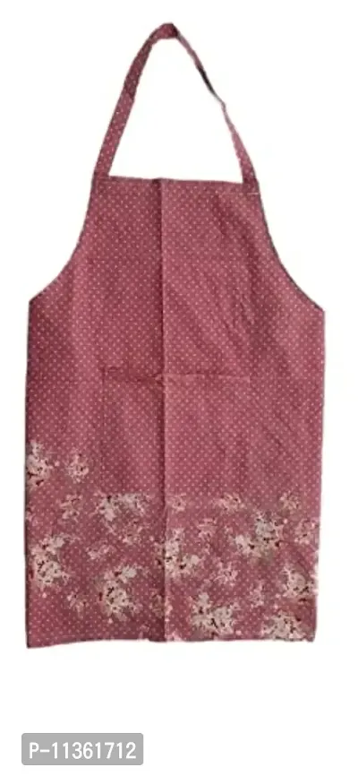 nissi cotton apron / floral print (pink)-thumb0