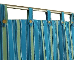 nissi Cotton Window Curtain (150Lx120Wcm) (Blue)-thumb1