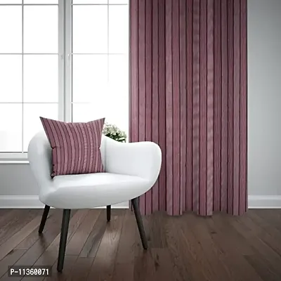nissi Light Filtering Cotton Window Curtain Pack of 2 (Violet)-thumb2