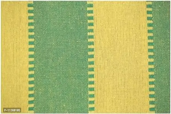 nissi Cotton Eyelet Door Curtain (200x120 cm) (Yellow Green)-thumb2