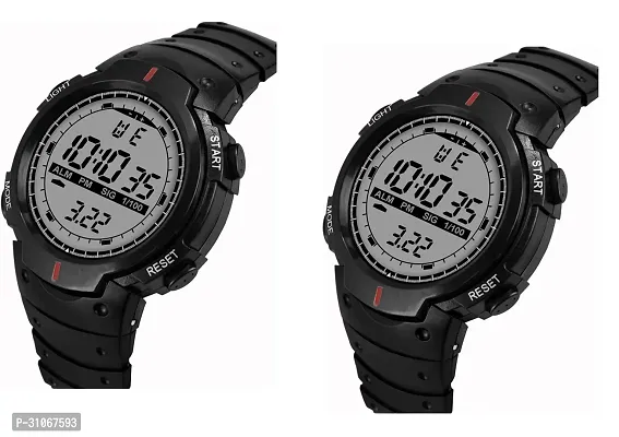 Shockproof Multi Functional  Digital Sports Watch Pack Of 2