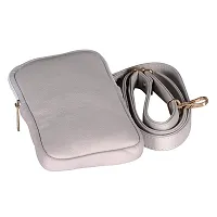 ARDAN Luxury Genuine Leather/mobile/card/Sling Bag for Girls/Women/Ladies(White colour)-thumb2