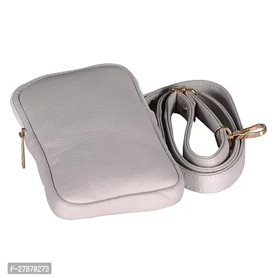 ARDAN Luxury Genuine Leather/mobile/card/Sling Bag for Girls/Women/Ladies(White colour)-thumb3
