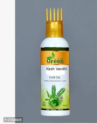 Nivij Green Kesh Vradhi Hair Oil For Hair Growth And Hair Fall Control | Hair Fall Control And Hair Growth Oil Comb Applicator - 100 Ml