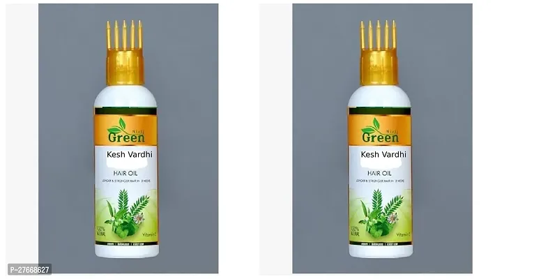 Nivij Green Kesh Vradhi Hair Oil For Hair Growth And Hair Fall Control | Controls Hairfall | Strong And Healthy Hair 200 Ml Pack Of 2