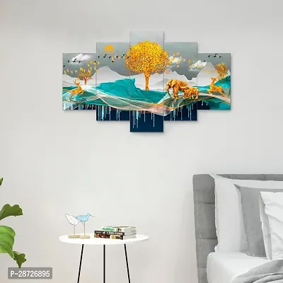 Framed Wall Painting for Home Decoration Pack of 5-thumb5