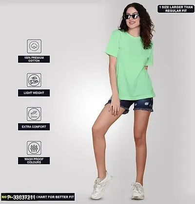 Stylish Cotton T-shirt For Women-thumb0