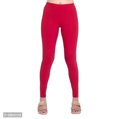 Stylish Polyester Solid Leggings For Women-thumb0