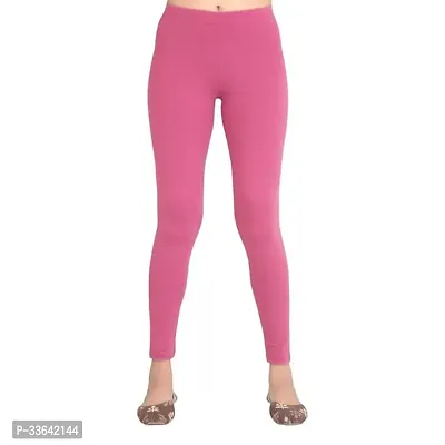 Trendy Polyester Solid Leggings For Women-thumb0