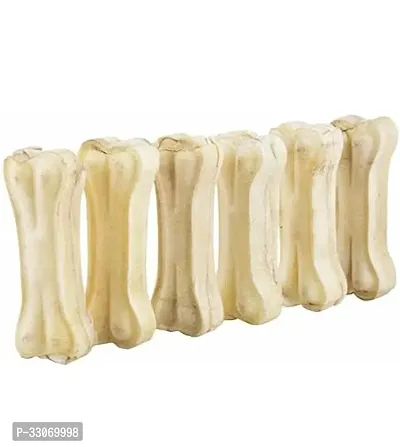 Dunk N Dogs Rawhide Pressed Chew Dog Bone 3 Inches Pack 6 Pcs-thumb0