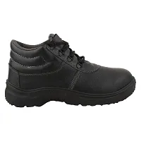 Black PVC Mens Warrior Safety Shoe-thumb2