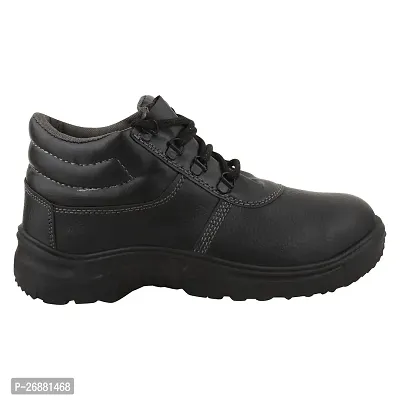 Black PVC Mens Warrior Safety Shoe-thumb3