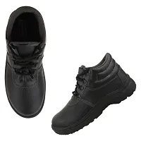 Black PVC Mens Warrior Safety Shoe-thumb4
