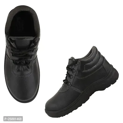 Black PVC Mens Warrior Safety Shoe-thumb5