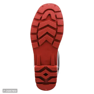 Red PVC Mens Gumboot(10 Inch)-thumb4