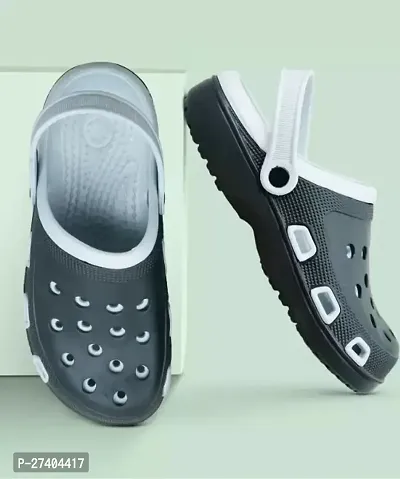 Foot Trends 7373-Bk/Grey clog sandal for Men's-thumb4