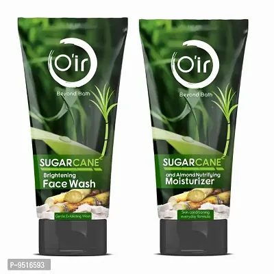 Oir Sugarcane Almond nutrifying Moisturizer  Sugarcane Brightening Facewash [100ml*2] pack-thumb0