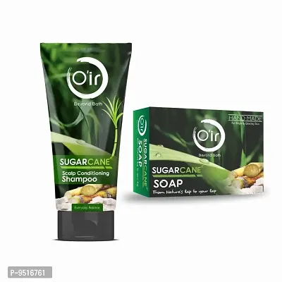 Oir sugarcane scalp conditioning shampoo 200ml  Sugarcane Handmade Soap 75gm pack-thumb0