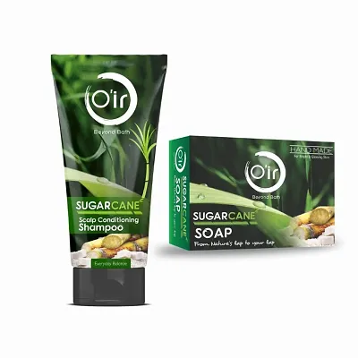 Oir sugarcane scalp conditioning shampoo 200ml  Sugarcane Handmade Soap 75gm pack