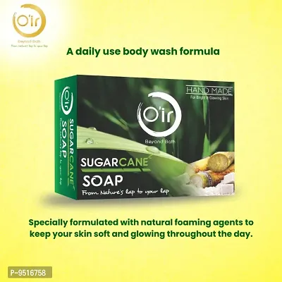 Oir Sugarcane Brightening Facewash 100ml  Sugarcane Handmade Soap [75gm*2]-thumb3