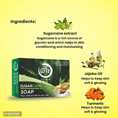 Oir Sugarcane Almond nutrifying Moisturizer [100ml]  Sugarcane Handmade Soap [75gm] pack-thumb4
