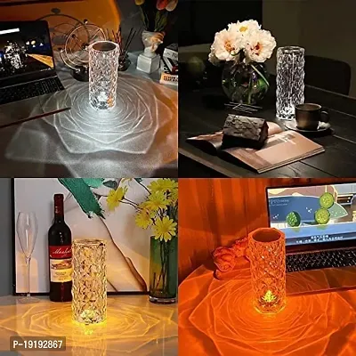 BUYVIV Crystal Lamp16 Color Changing Rose Crystal Diamond Table Lamp, USB Rechargeable Touch Bedside Night lamp with Remote Control-thumb4