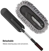 BUYVIV Microfiber Car Cleaning Brush Ideal as Mop Duster, Washing Brush with Long Handle, Dust Cleaner Car Wash Brush with Handle, Home, Kitchen, Office Multipurpose Cleaner-thumb3