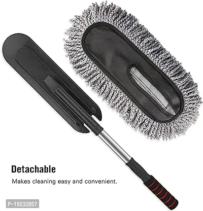 BUYVIV Microfiber Car Cleaning Brush Ideal as Mop Duster, Washing Brush with Long Handle, Dust Cleaner Car Wash Brush with Handle, Home, Kitchen, Office Multipurpose Cleaner-thumb4