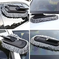 BUYVIV Microfiber Car Cleaning Brush Ideal as Mop Duster, Washing Brush with Long Handle, Dust Cleaner Car Wash Brush with Handle, Home, Kitchen, Office Multipurpose Cleaner-thumb1