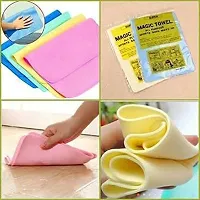 BUYVIV Magic Towel Reusable Water Absorbent (PACK OF 1), Very Attractive Soft Towel , Kitchen Car Home Bathroom Vehicle Glass Magic Wipes Cleaning Washing Towel Cloth-thumb3