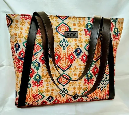 DIAGONAL STRAP MULTI COLOR TOTE